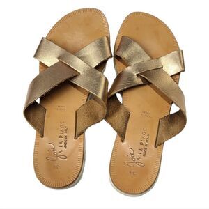 Joie Leather Rose Gold Sandals Size 7.5